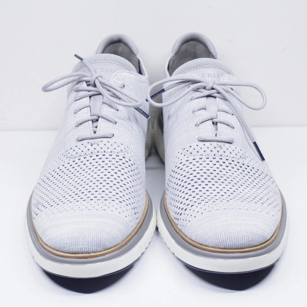 COLE HAAN ZERØGRAND Eon Stitchlite Knit Wingtip Oxford Casual Sneaker Grey Sz 12